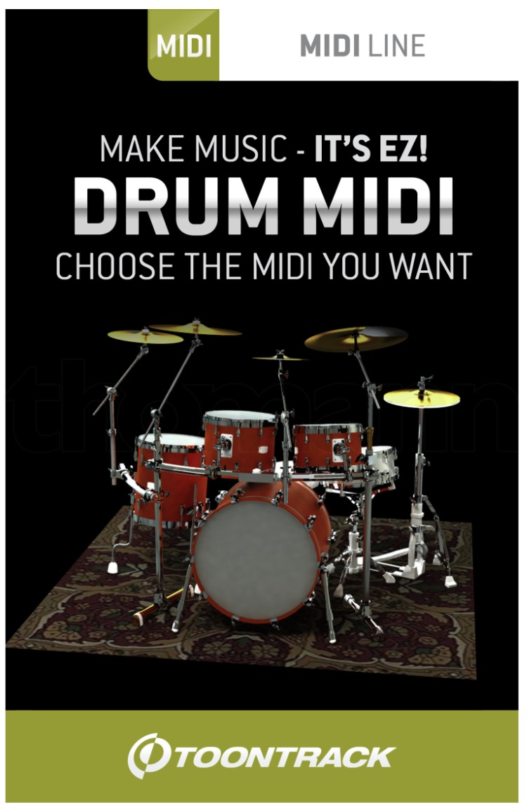 Toontrack Drum MIDI Pack [Custom  Choice of Any Pack]